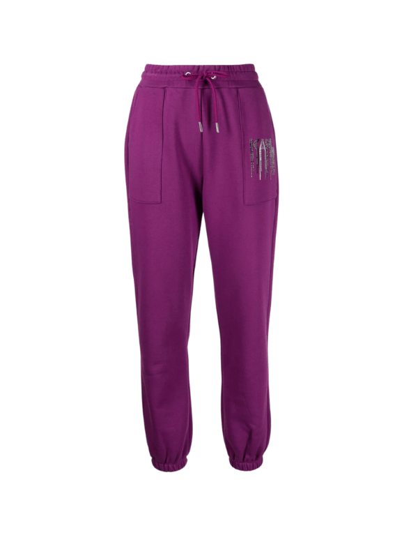 Karl Lagerfeld Track Pants Logo Purple - AL Capone PremiumClothingPants848-17