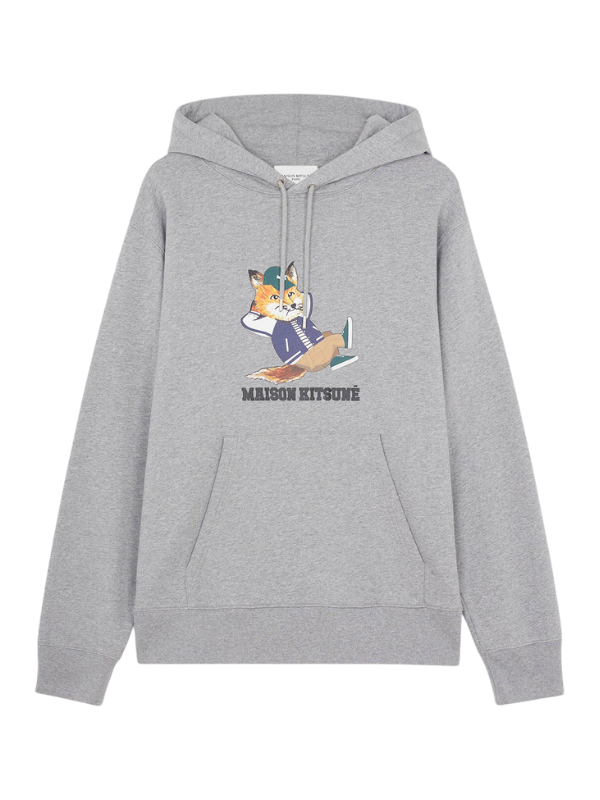 Maison Kitsune Sweater Dressed Fox Grey