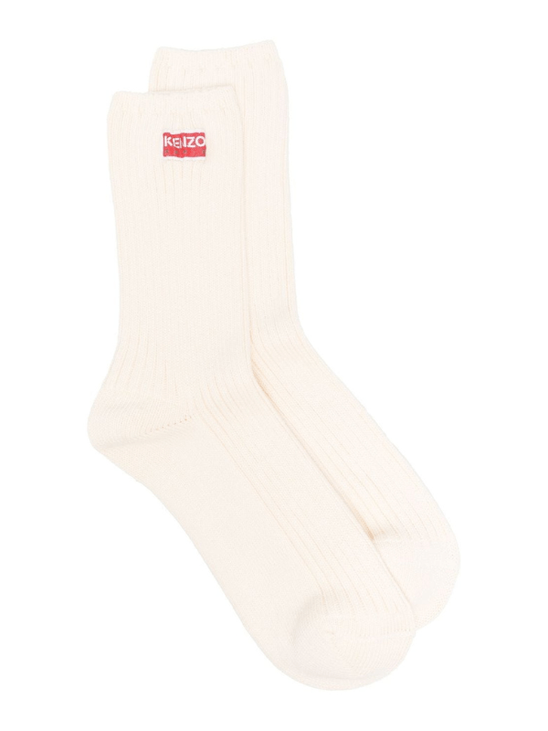 Kenzo Sock Mini Logo Cream