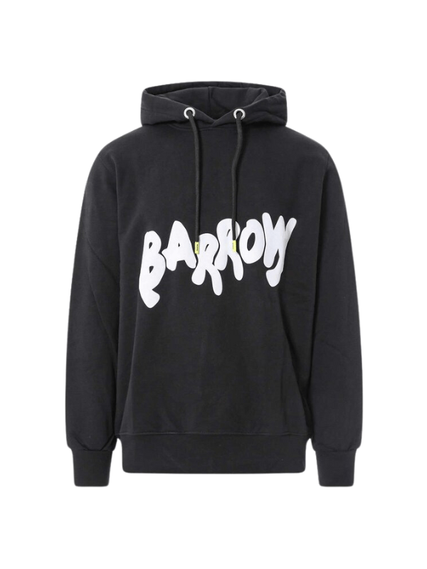 Barrow Hoodie Bold Mid Logo Black - AL Capone PremiumClothingHoodies And Sweats1061-29