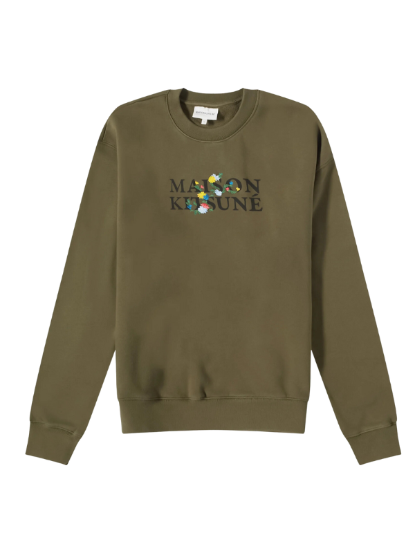 Maison Kitsune Sweater Mk Flow Khaki