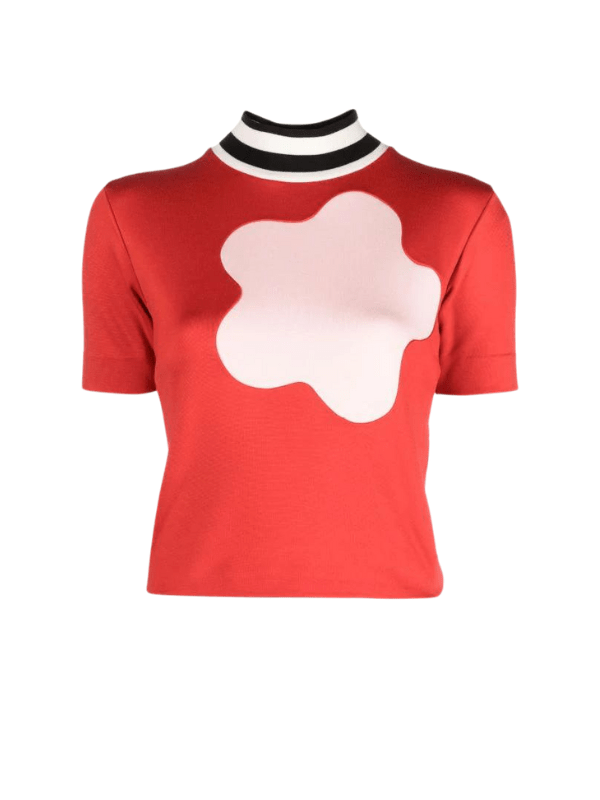 Kenzo T-Shirt Ladies Flower Red