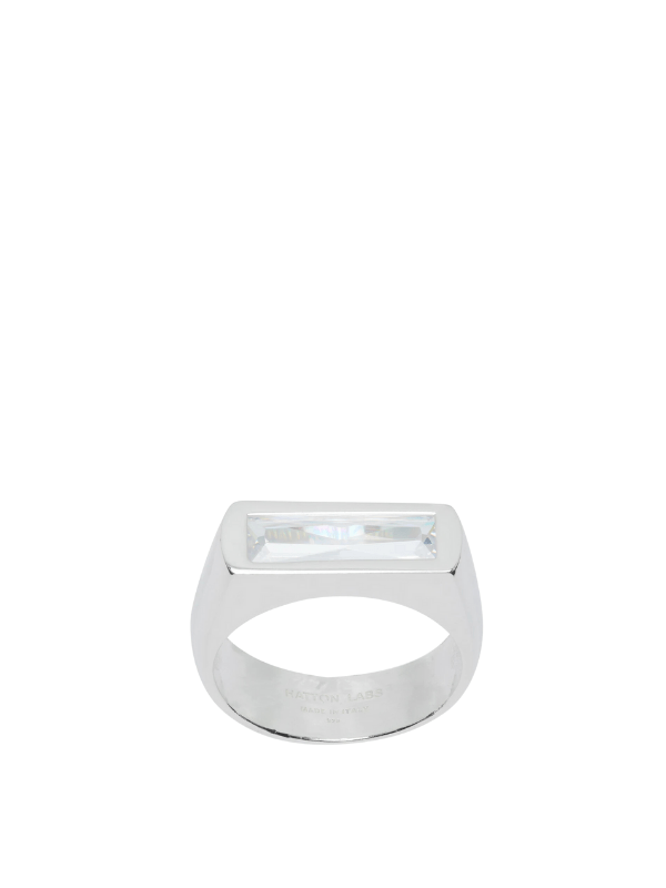 Hatton Labs Ring Baguette Silver