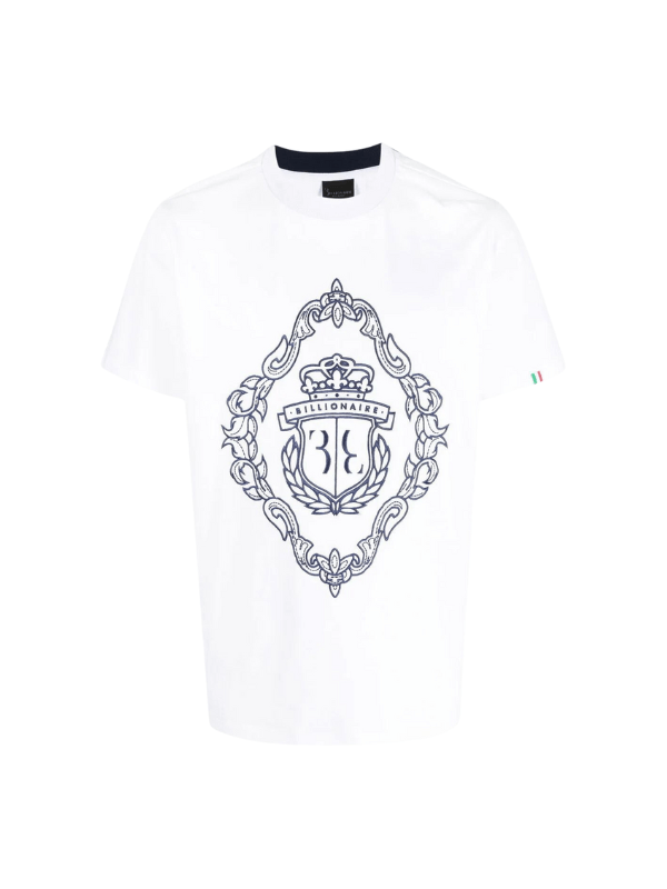 Billionaire T-Shirt Logo White - AL Capone PremiumClothingT-Shirts479-106