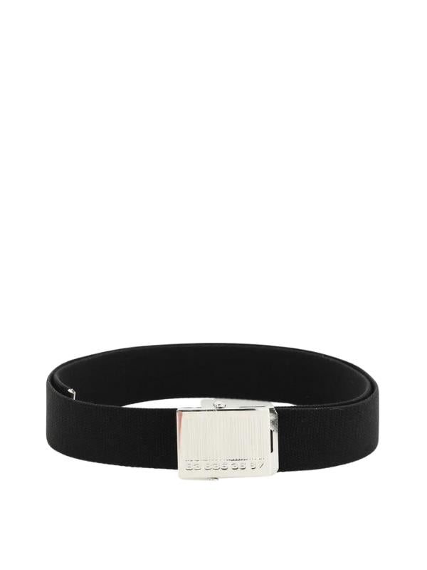 Vtmnts Belt Barcode Canvas Black-Silver