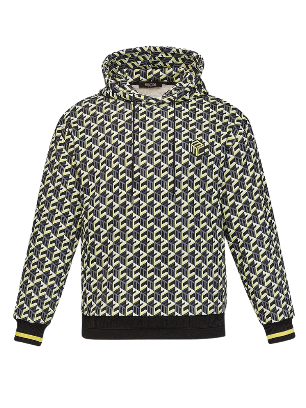 Mcm  Sweater Cubic Monogram Logo Blackyellow