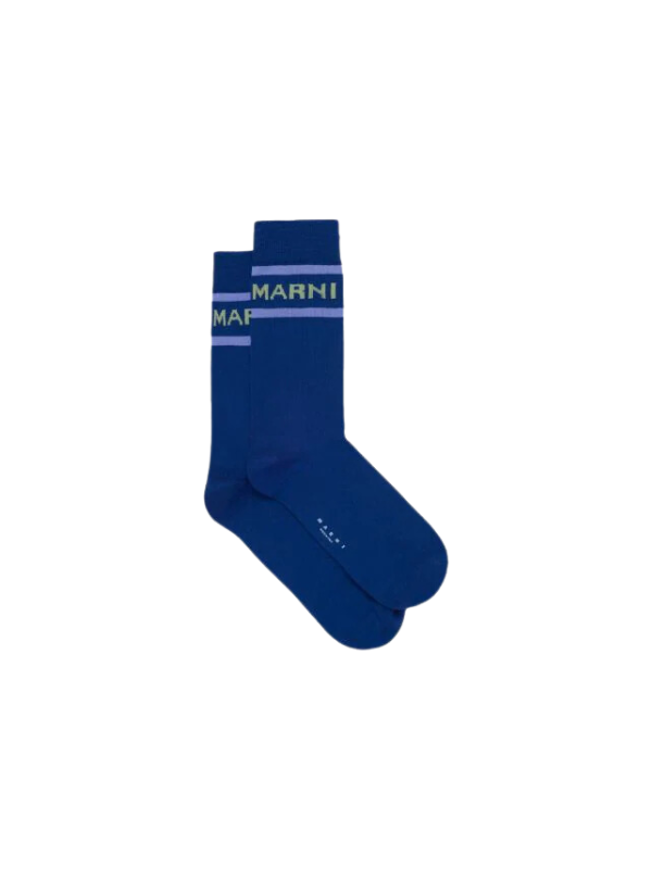 Marni Socks Logo Blue