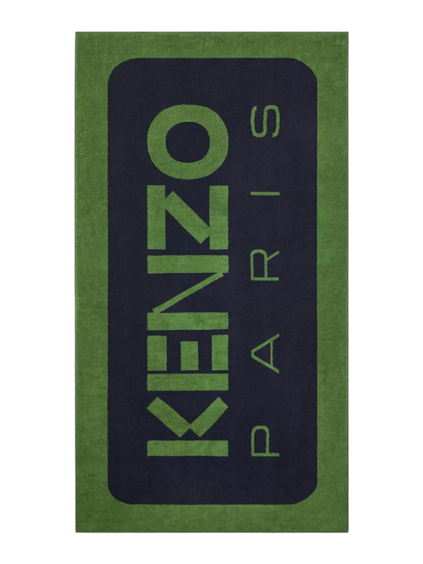 Kenzo Beach Towel Logo Green-Black