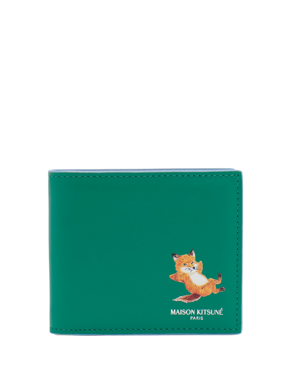 Maison Kitsune Wallet Chillax Grass Green