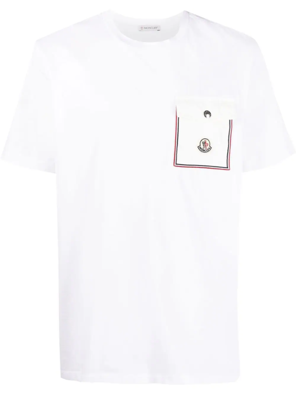 Moncler T-Shirt Pocket White