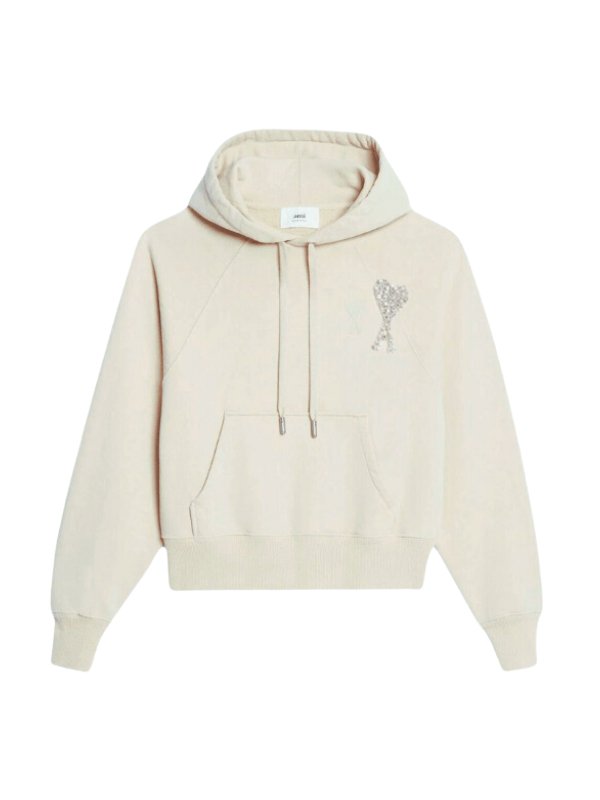 Ami Hoodie Logo Cream