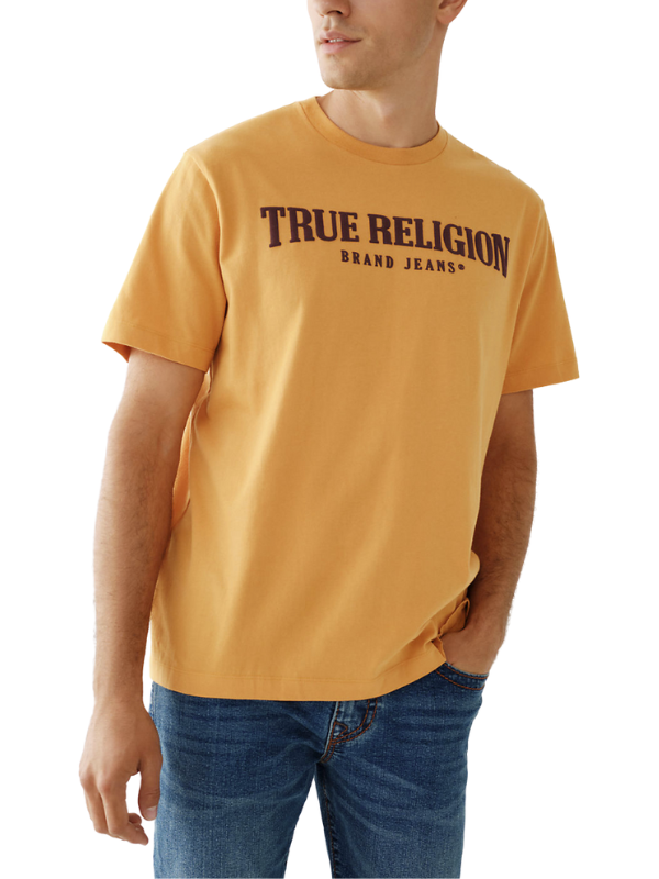 True Religion  T-Shirt Logo Mustard